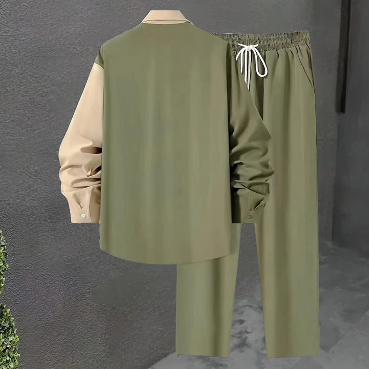 Gabor - Elegant two-piece men's set with fashionable colour block pattern