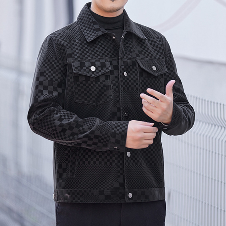 Ghita - Men's casual jacket with an eye-catching button-down, perfect for any occasion, combining comfort with contemporary style