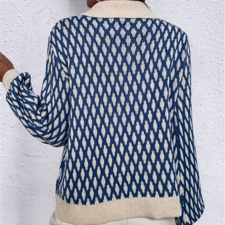 Stylish Bronwen jumper with unique collar details for women