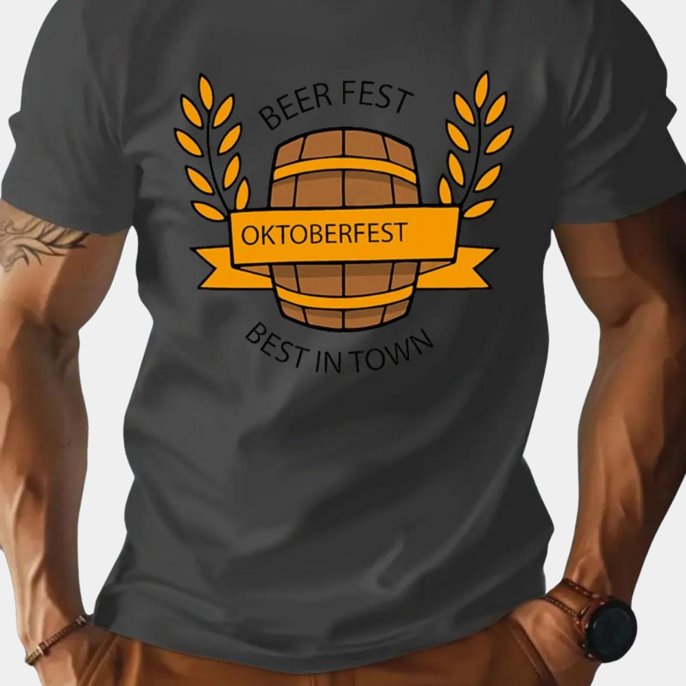 Stilvolles und Bequemes Herren T-Shirt im Oktoberfest-Look von Aleksei!