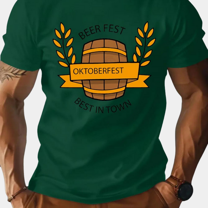 Stilvolles und Bequemes Herren T-Shirt im Oktoberfest-Look von Aleksei!