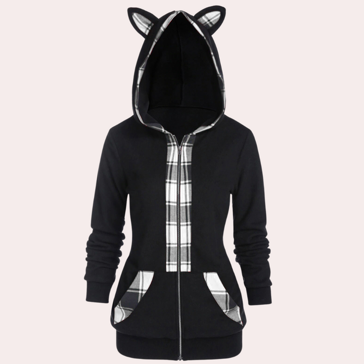 Elektra - Feline Jacket for Women: Exceptional Comfort with Cute Cat Ears!