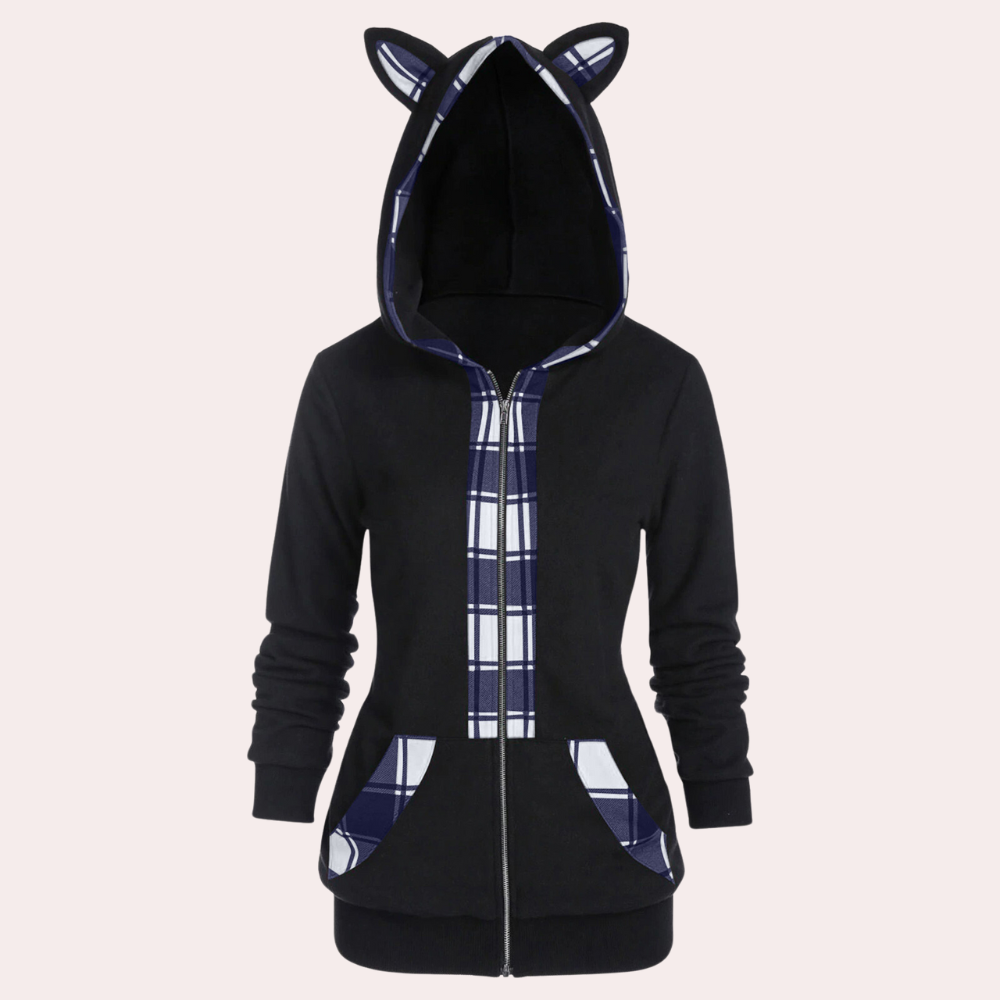 Elektra - Feline Jacket for Women: Exceptional Comfort with Cute Cat Ears!