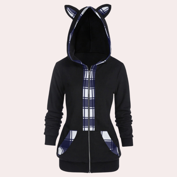 Elektra - Feline Jacket for Women: Exceptional Comfort with Cute Cat Ears!