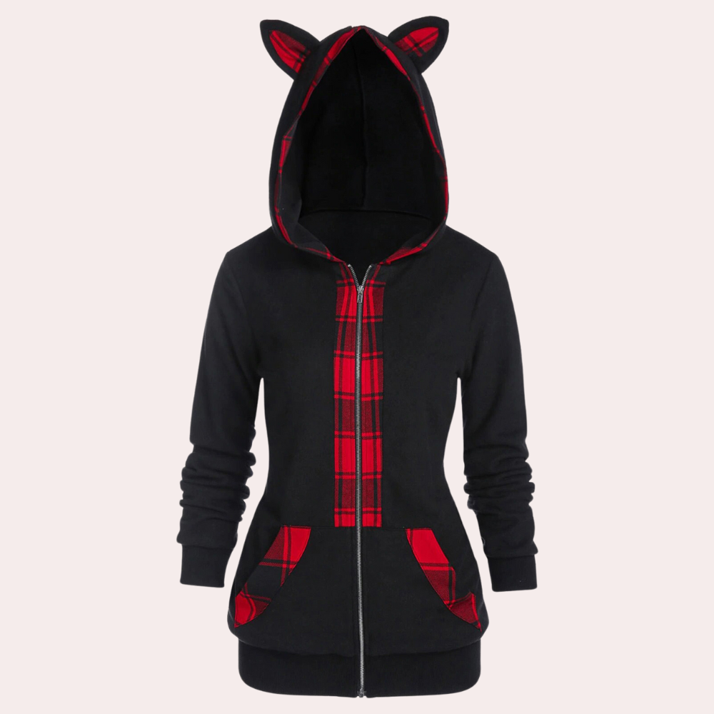 Elektra - Feline Jacket for Women: Exceptional Comfort with Cute Cat Ears!
