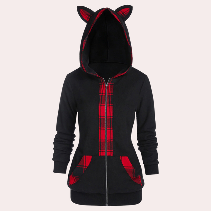 Elektra - Feline Jacket for Women: Exceptional Comfort with Cute Cat Ears!