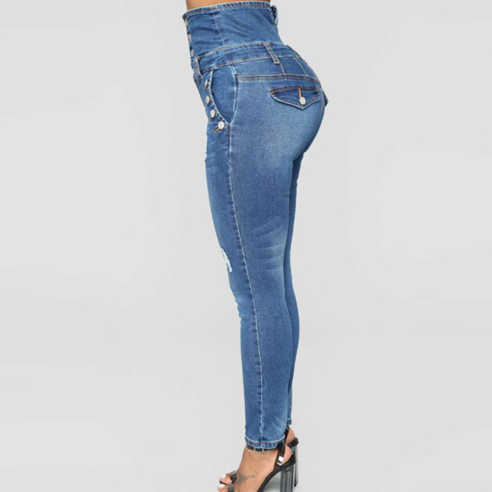 Nola - Elegant high-waisted skinny trousers for women