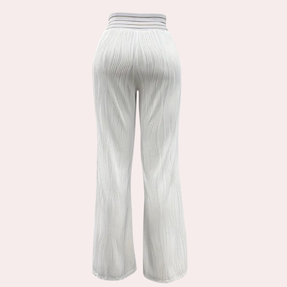 Halina - Elegant women's high-waisted trousers that emphasise style and class
