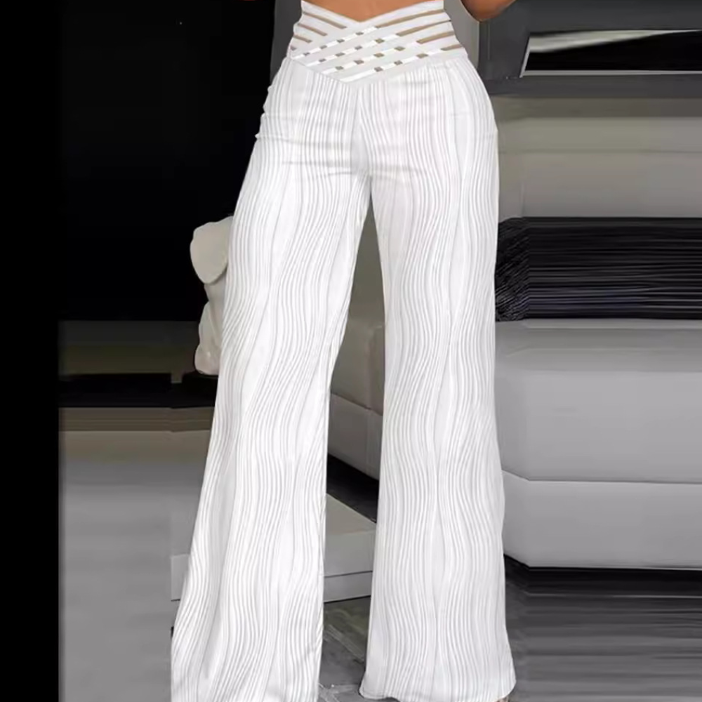 Halina - Elegant women's high-waisted trousers that emphasise style and class