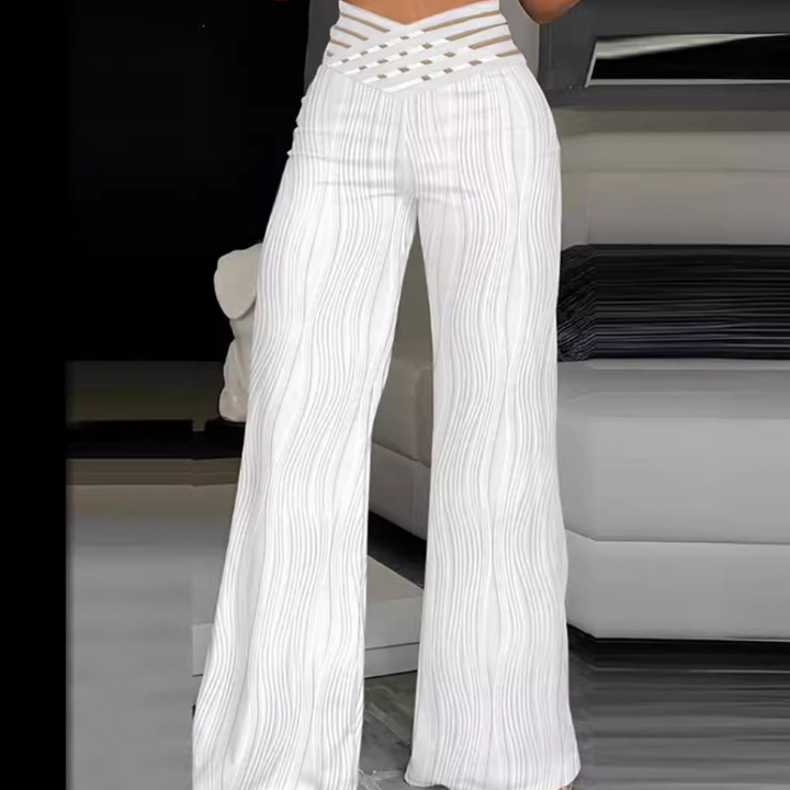 Halina - Elegant women's high-waisted trousers that emphasise style and class