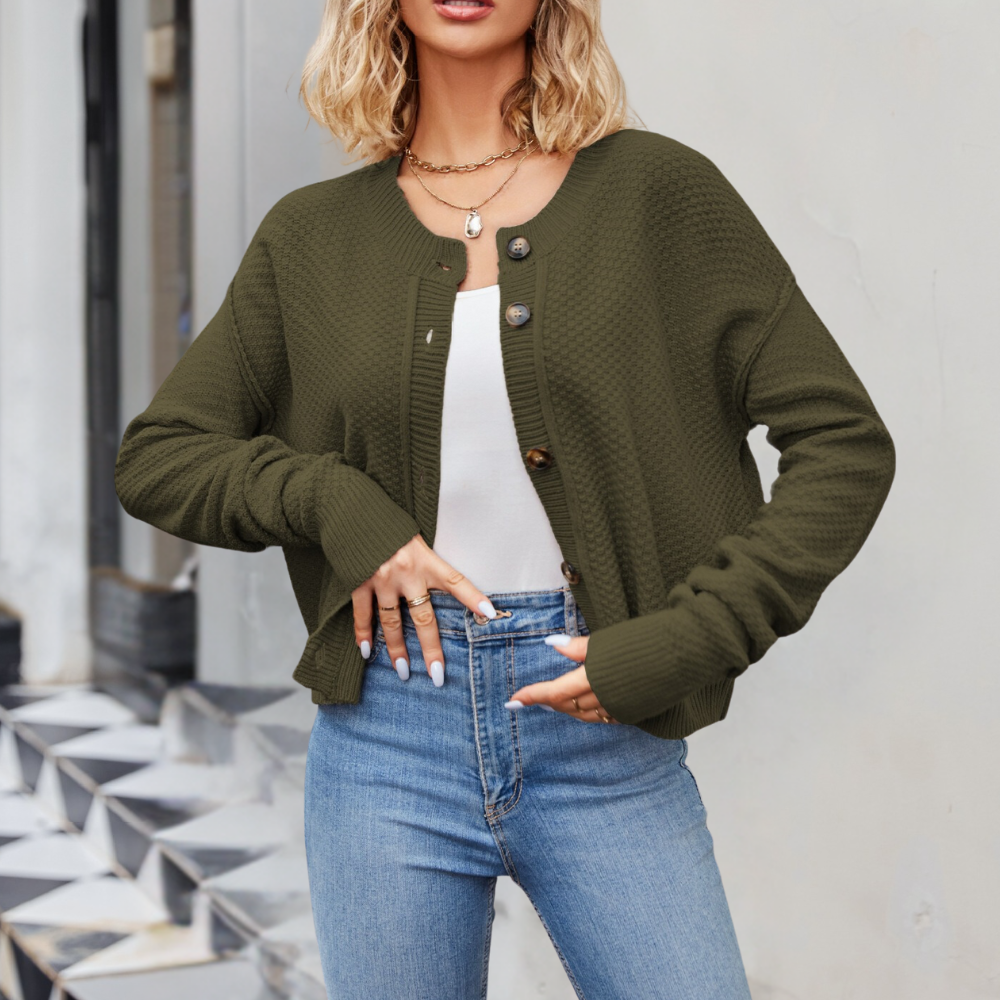 Elegant Amaryllis women's cardigan - a luxurious knit for every day!