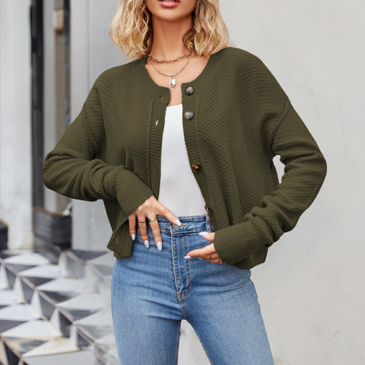 Elegant Amaryllis women's cardigan - a luxurious knit for every day!
