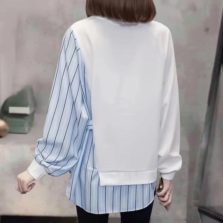 Aliz - Elegant striped shirt for a unique and sophisticated style