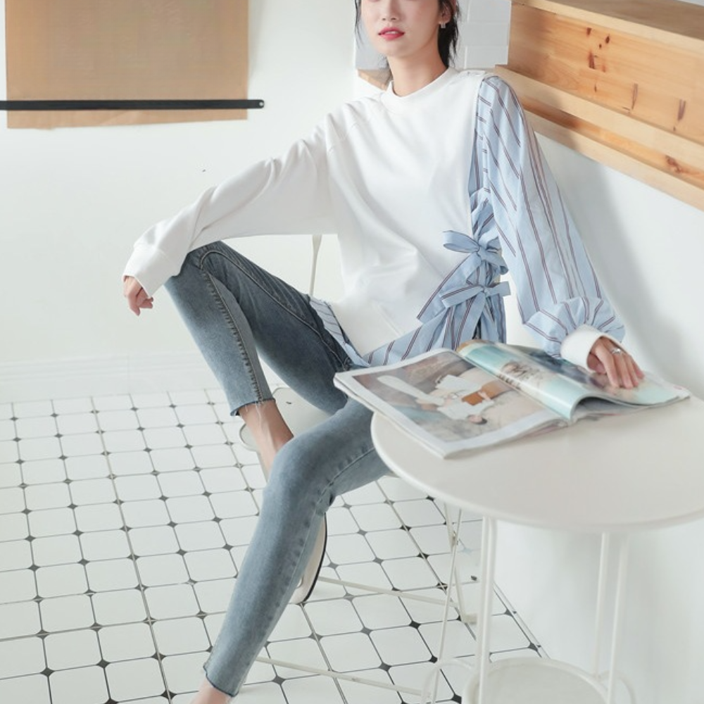 Aliz - Elegant striped shirt for a unique and sophisticated style