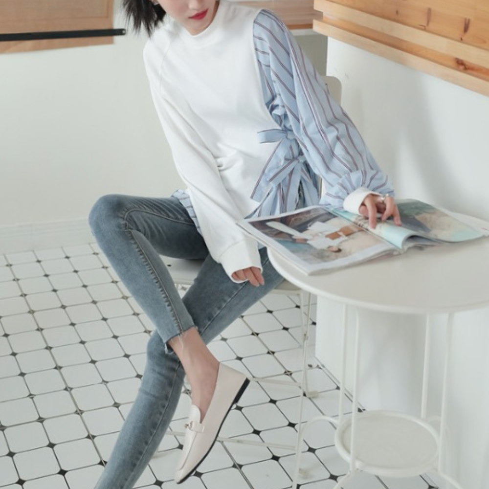 Aliz - Elegant striped shirt for a unique and sophisticated style