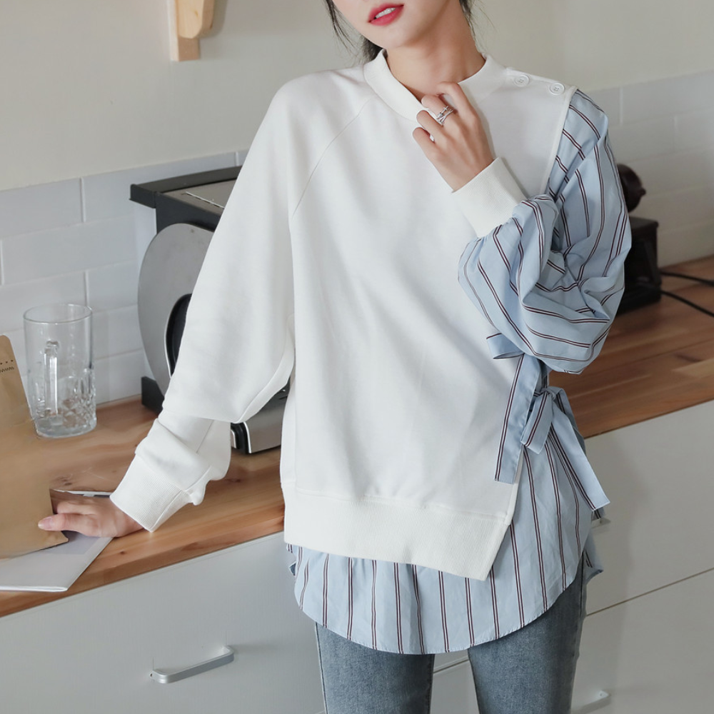 Aliz - Elegant striped shirt for a unique and sophisticated style