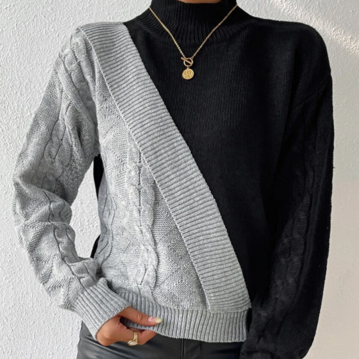 Stylish asymmetric jumper for women - choose elegance and modernity with Dorottya