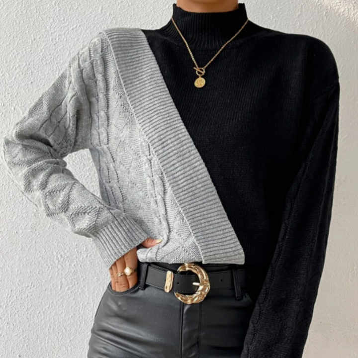 Stylish asymmetric jumper for women - choose elegance and modernity with Dorottya