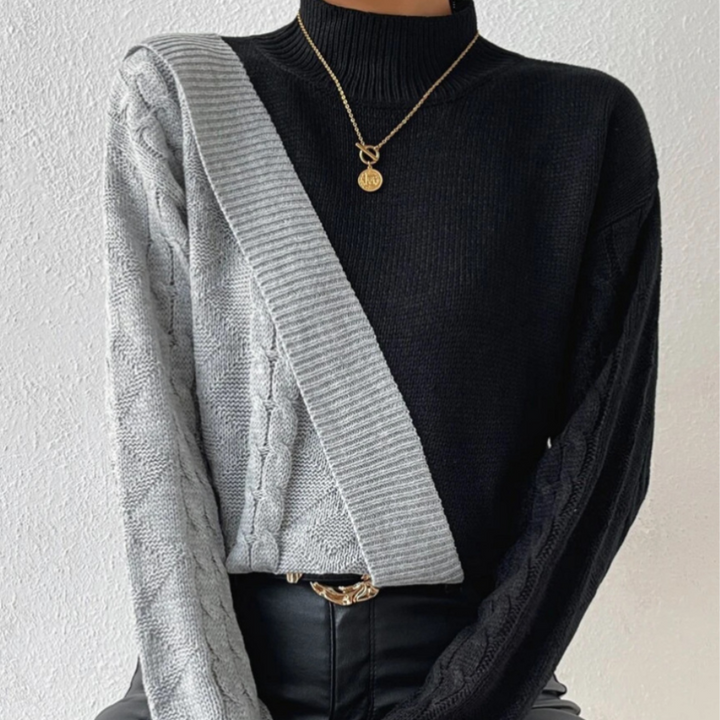 Stylish asymmetric jumper for women - choose elegance and modernity with Dorottya