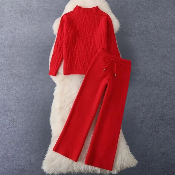 Elegant 2-piece knitted set by Graciela for women
