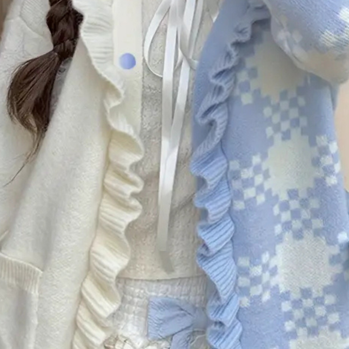 Aureliana - Elegant women's cardigan in a colourful, fashionable pattern