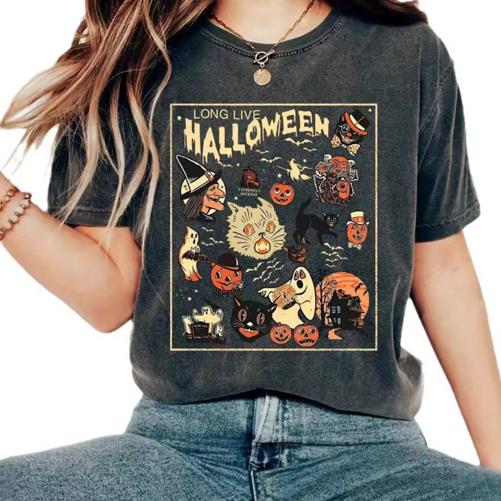 Elegant and comfortable Halloween t-shirt for women - Jazmina