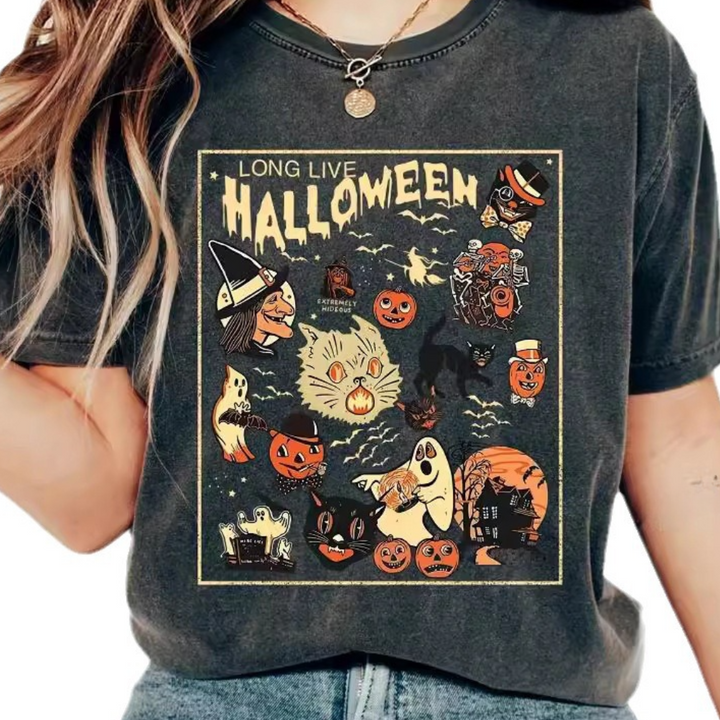 Elegant and comfortable Halloween t-shirt for women - Jazmina