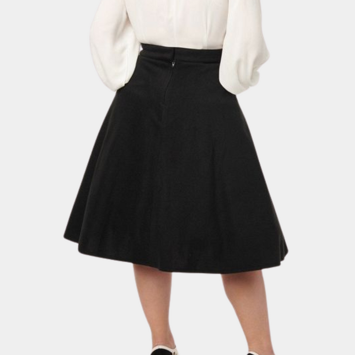 Jolan - Adorable cat and pom pom skirt for fashionable women