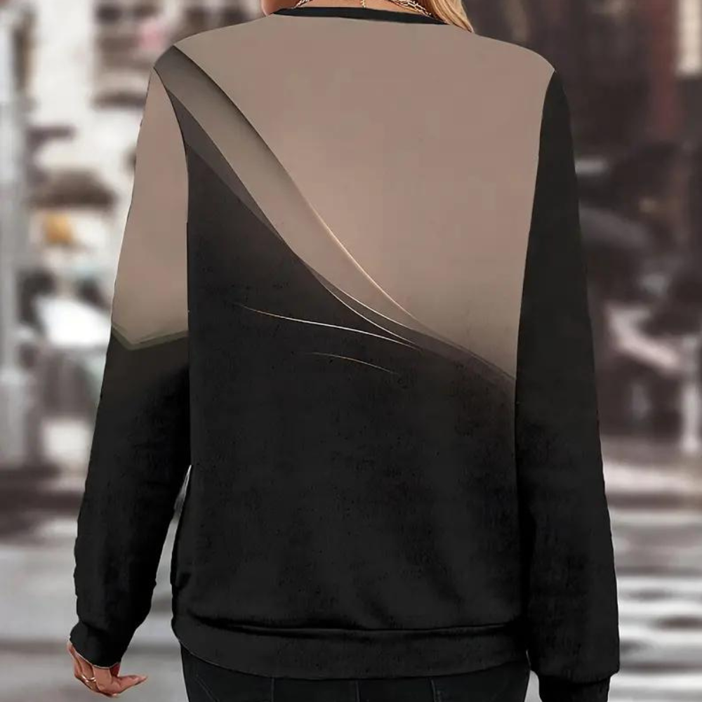 Stylish Galina women's blouse with fashionable zip fastening