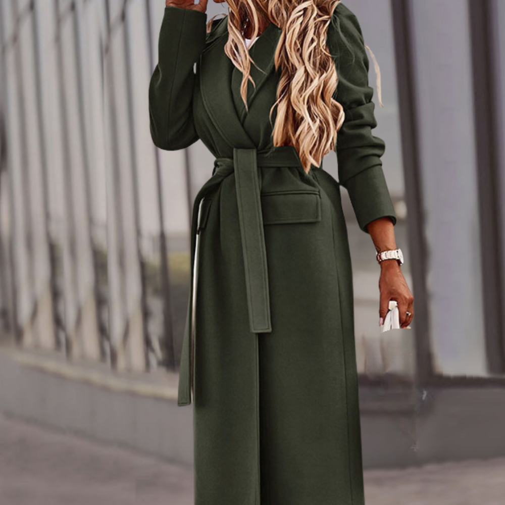 Stylish Valeraine women's coat with elegant belt