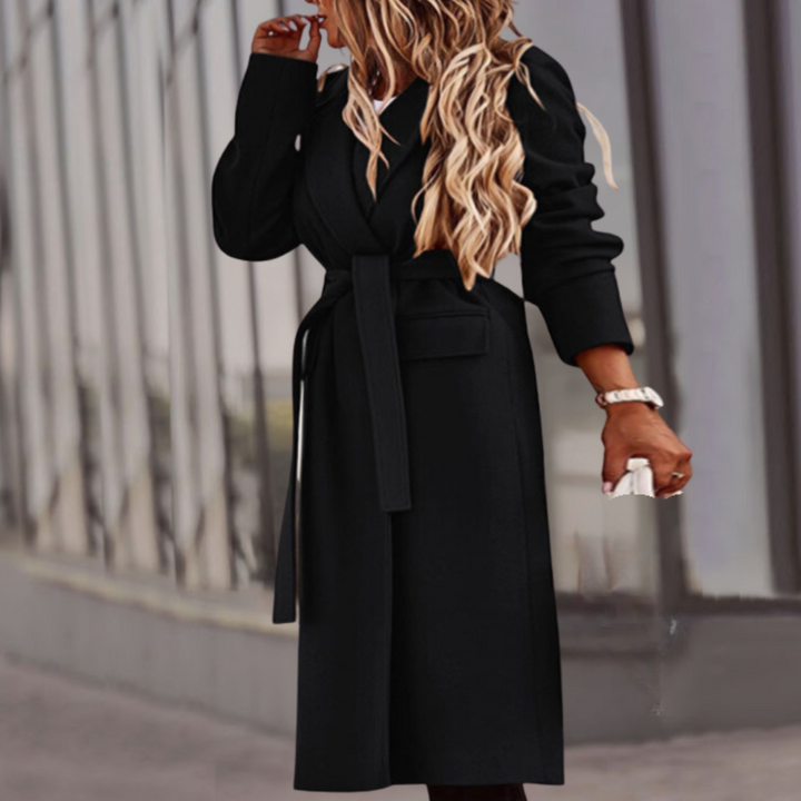 Stylish Valeraine women's coat with elegant belt