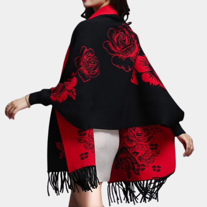 Stylish women's cardigan with sophisticated tassels - ANN Collection