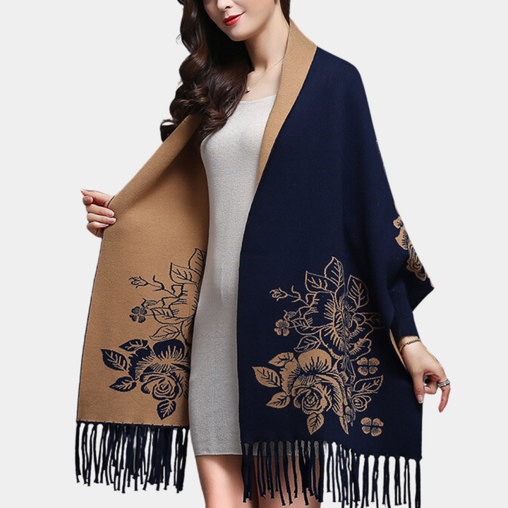 Stylish women's cardigan with sophisticated tassels - ANN Collection