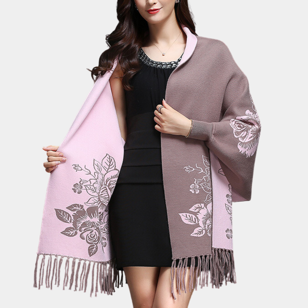 Stylish women's cardigan with sophisticated tassels - ANN Collection