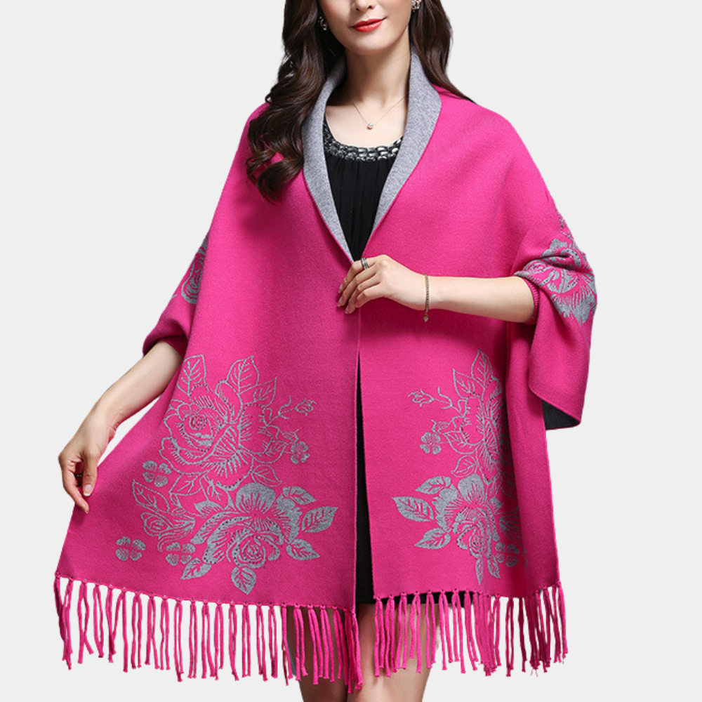 Stylish women's cardigan with sophisticated tassels - ANN Collection