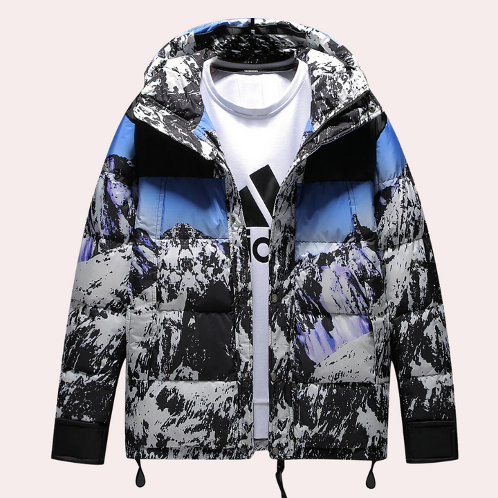 Trendy, eco-friendly ETANA winter jacket for men - ideal for outdoor adventures!