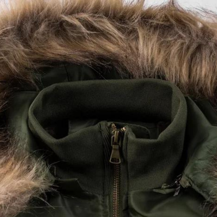 Men's stylish winter coat with hood - DONALD