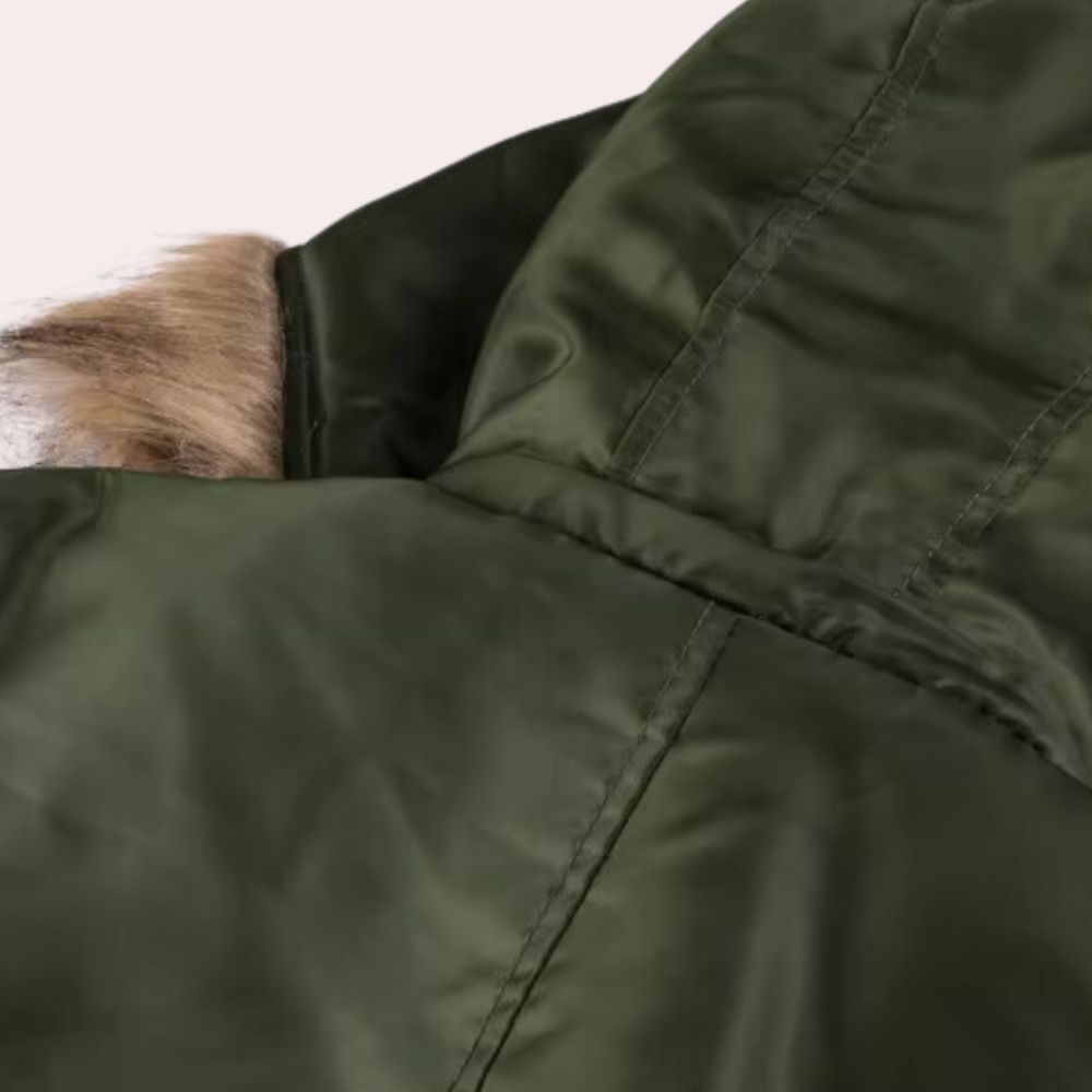 Men's stylish winter coat with hood - DONALD