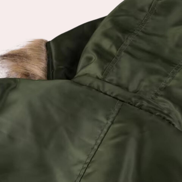 Men's stylish winter coat with hood - DONALD