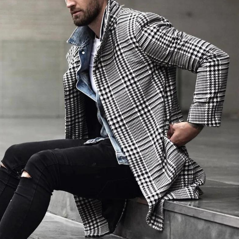 A stylish checked coat for the elegant man - Christopher