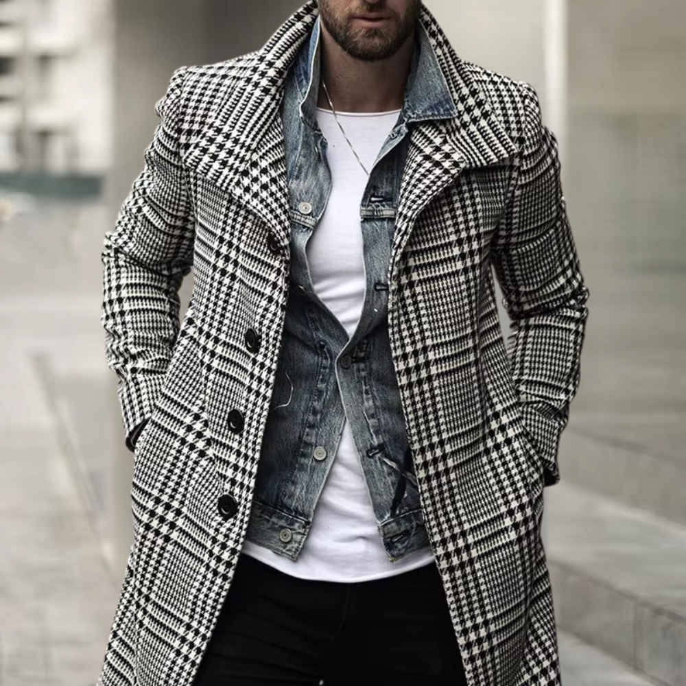 A stylish checked coat for the elegant man - Christopher