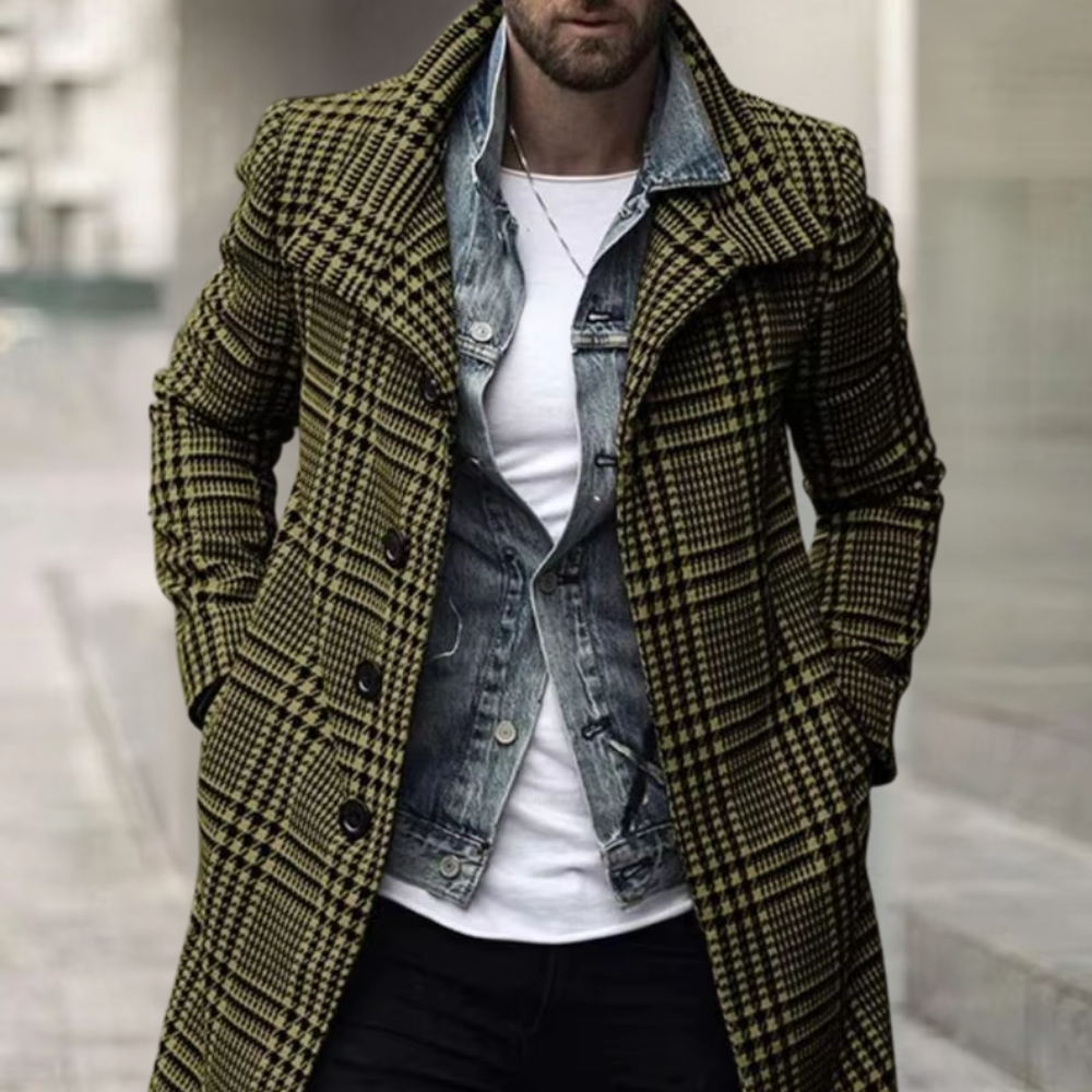 A stylish checked coat for the elegant man - Christopher
