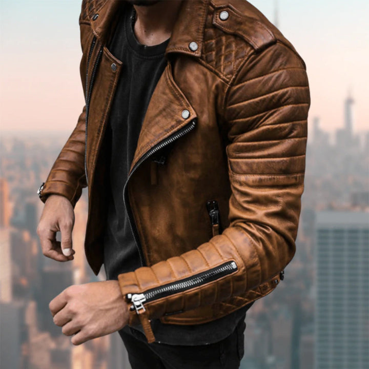 Men's PU CRUZ leather jacket - the perfect choice for the true biker style lover!