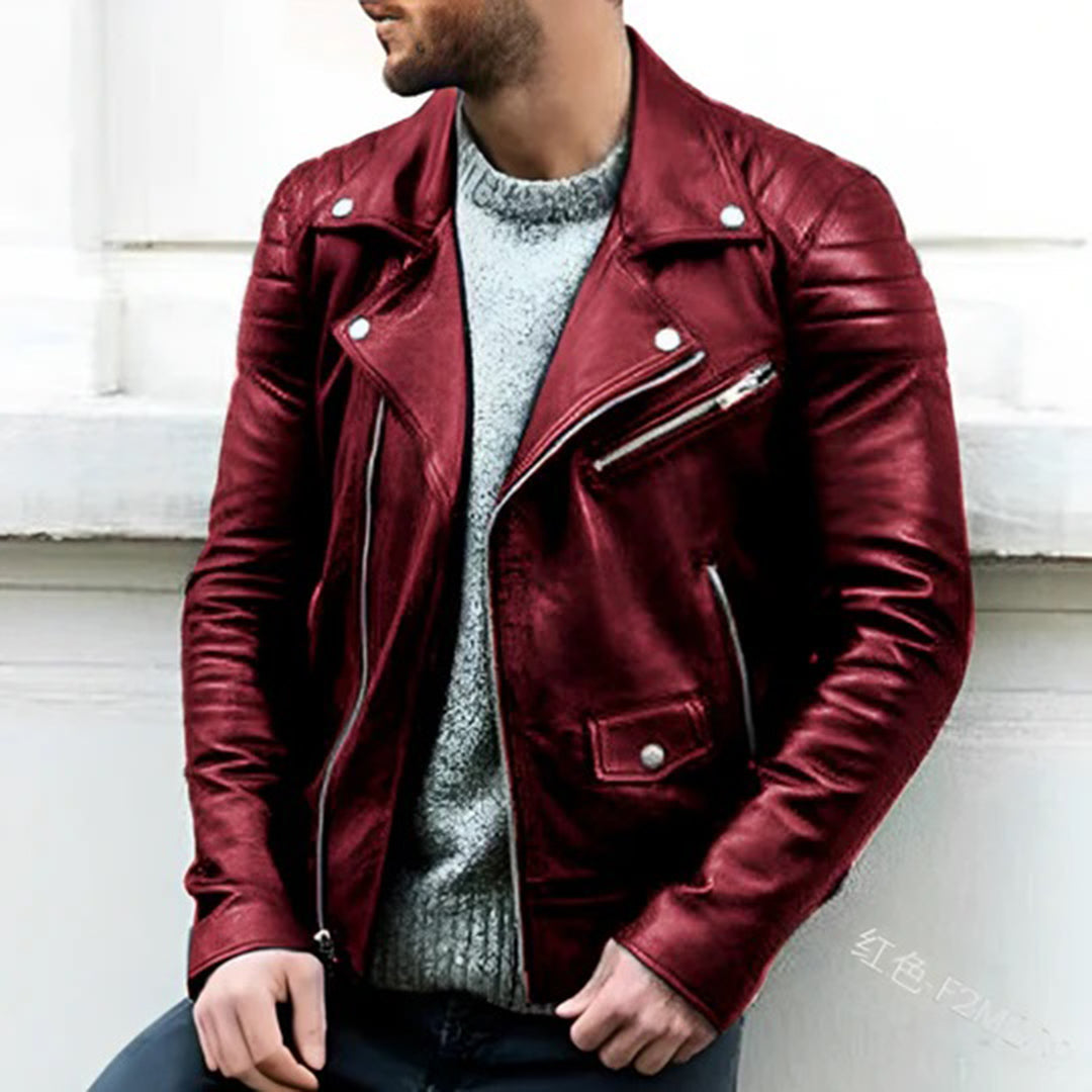 Men's PU CRUZ leather jacket - the perfect choice for the true biker style lover!