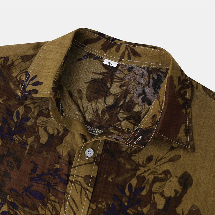 EASTON men's shirt with luxurious floral pattern
