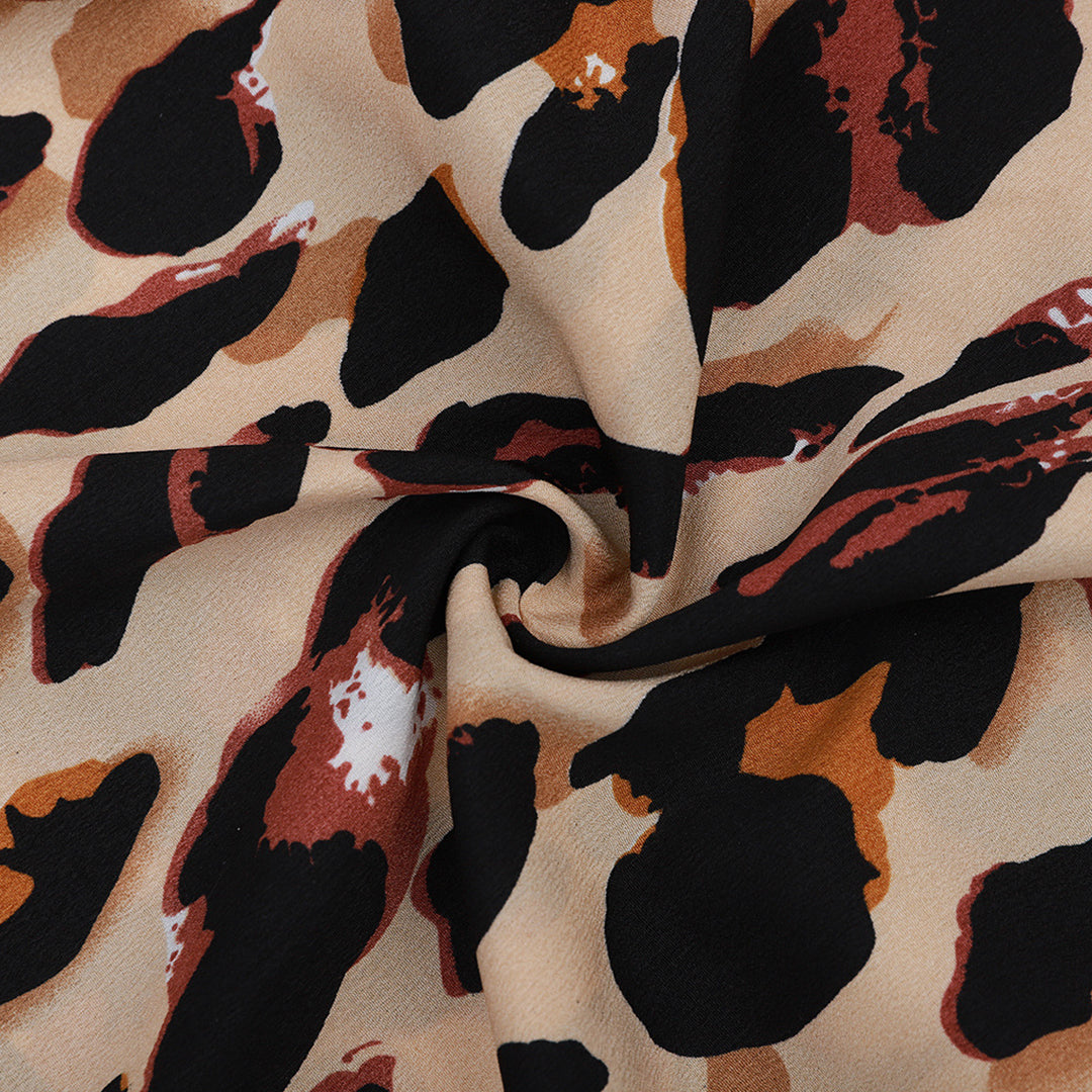 EHLEYR - Elegant skirt with fashionable leopard print