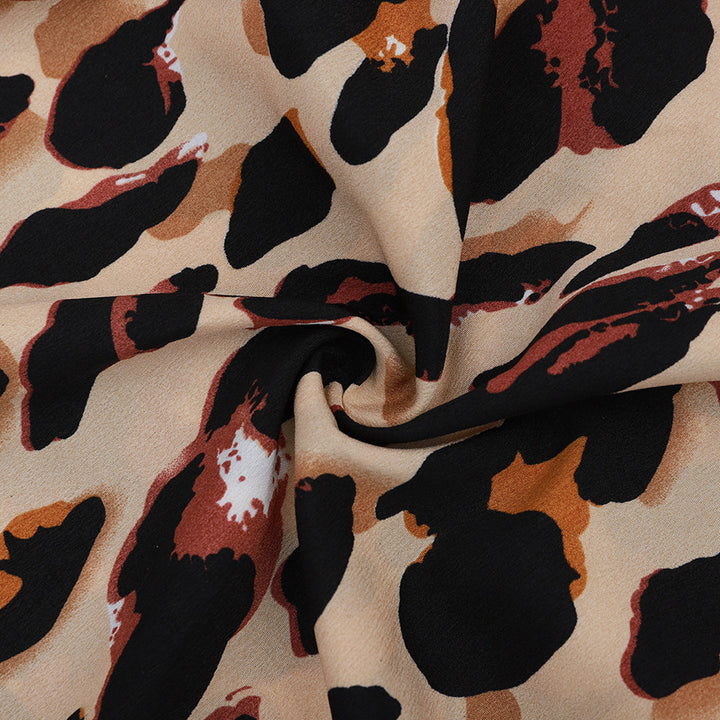 EHLEYR - Elegant skirt with fashionable leopard print