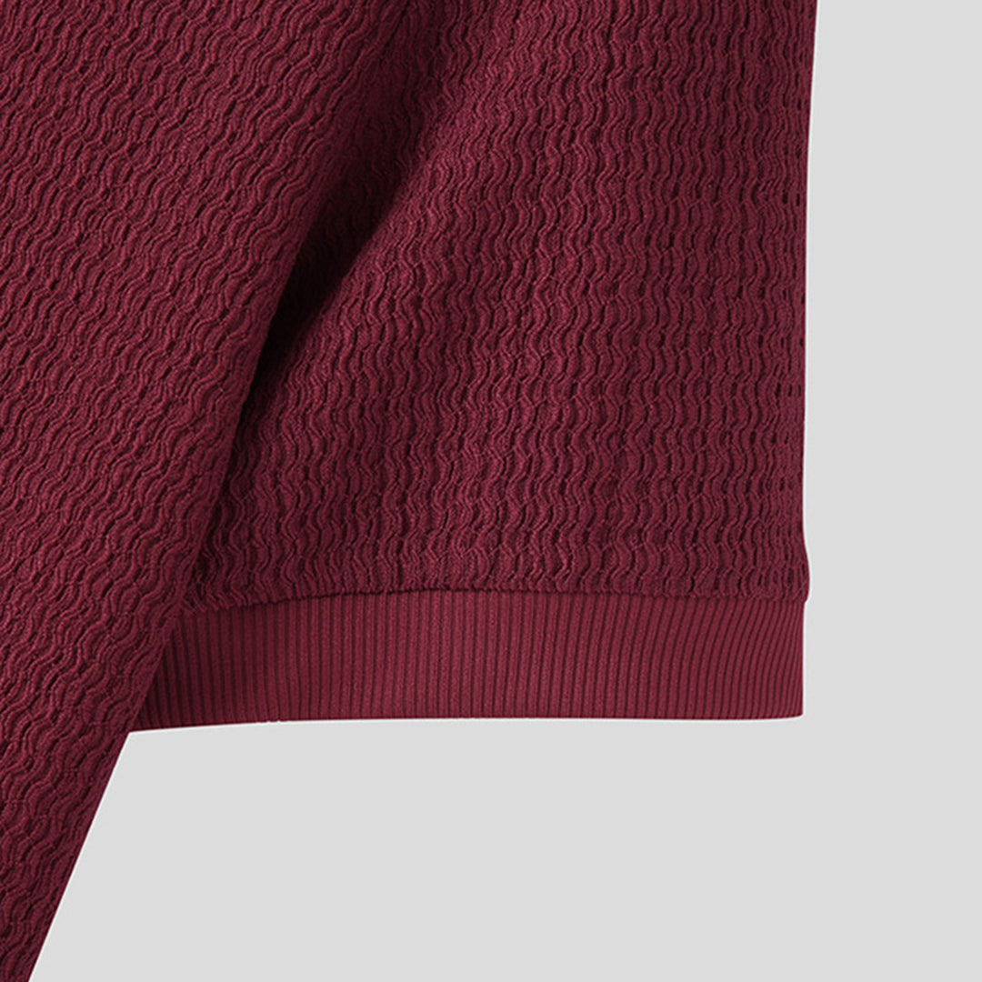Stylish ENZO Slim ribbed shirt for modern men