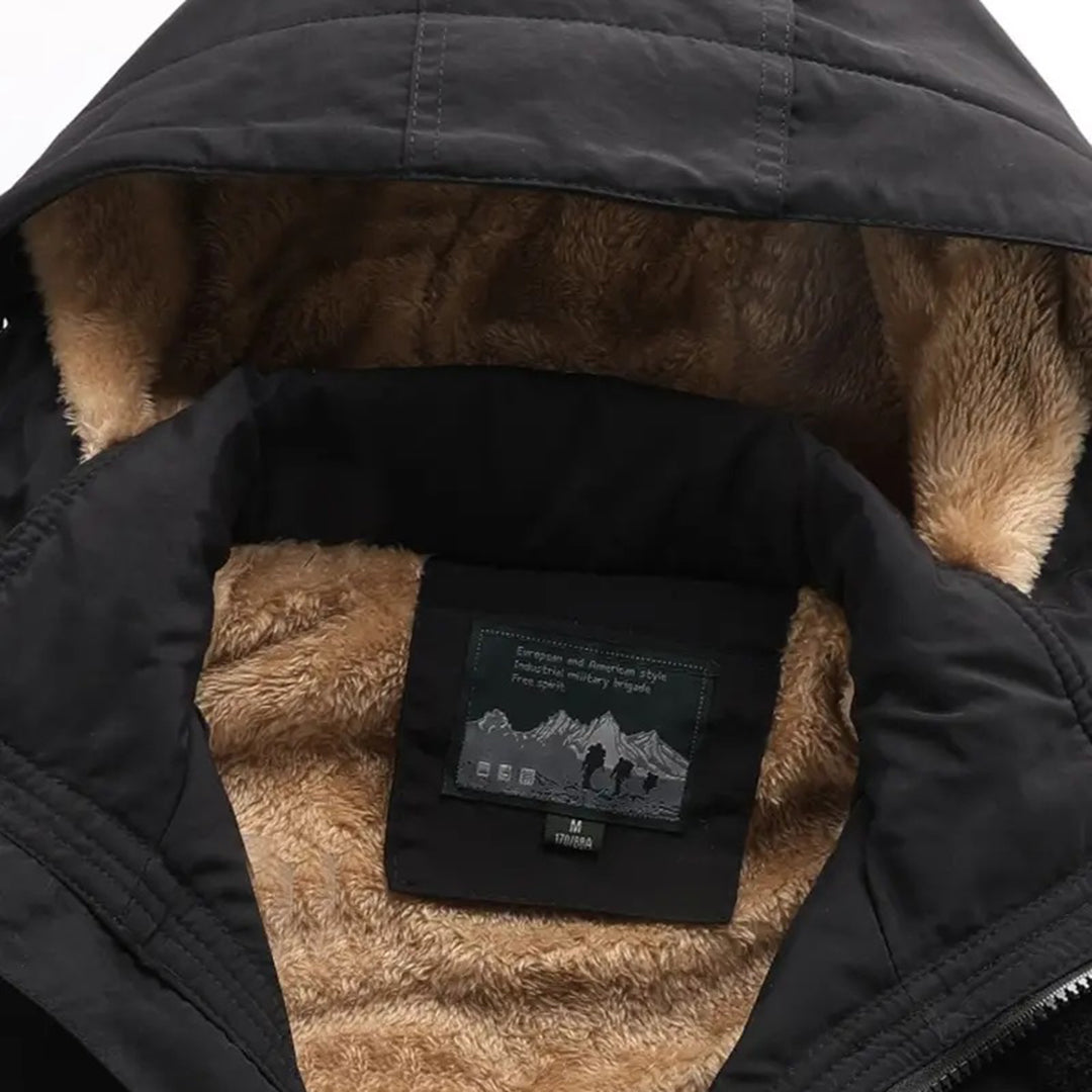 Elegant FRANCIS men's winter coat with detachable hood - the perfect combination of comfort and style!