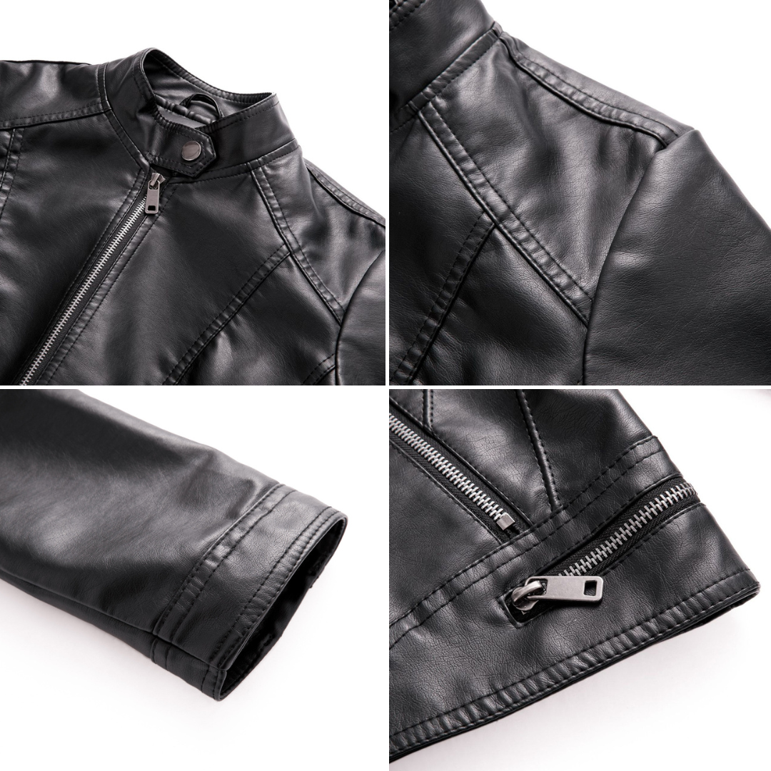 The classic SLAVKA leather jacket: an enduring elegance that will highlight your unique style